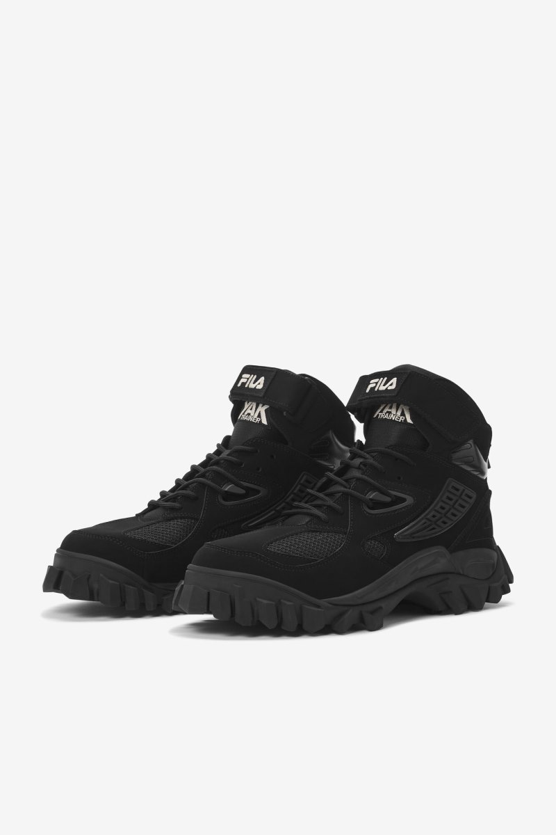 Férfi Fila Yak Boots Sportcipő Fekete Fekete Magyarország | HU-147662