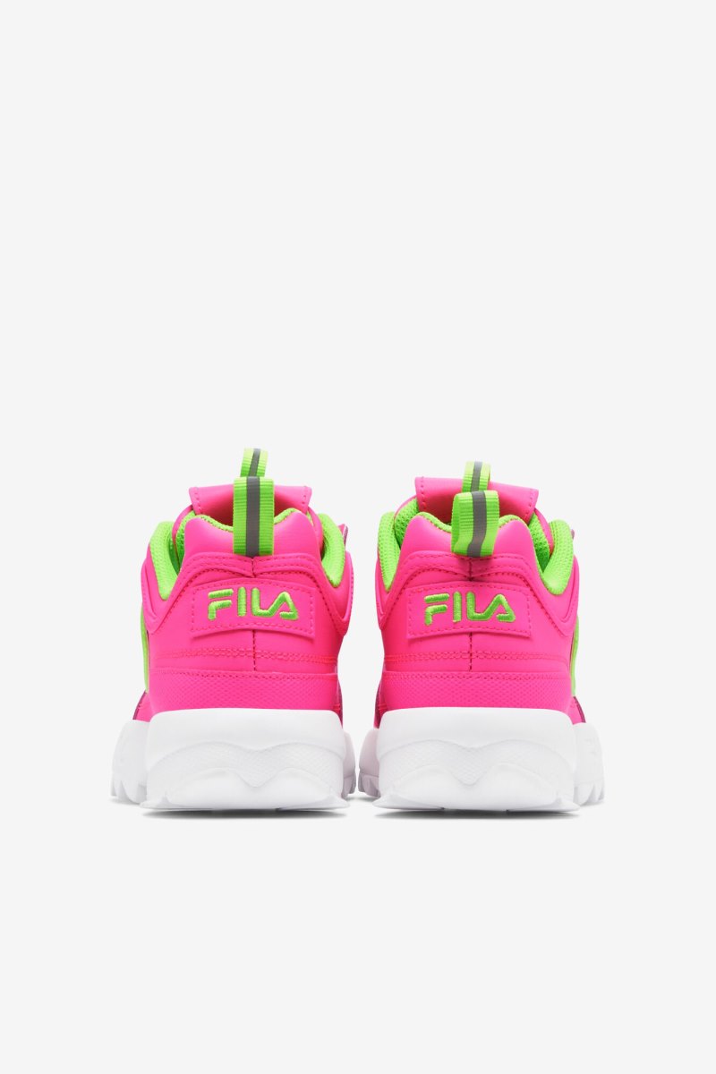 Gyerek Fila Big Kids' Disruptor 2 Premium Sportcipő Rózsaszín Zöld Fehér Magyarország | HU-121821