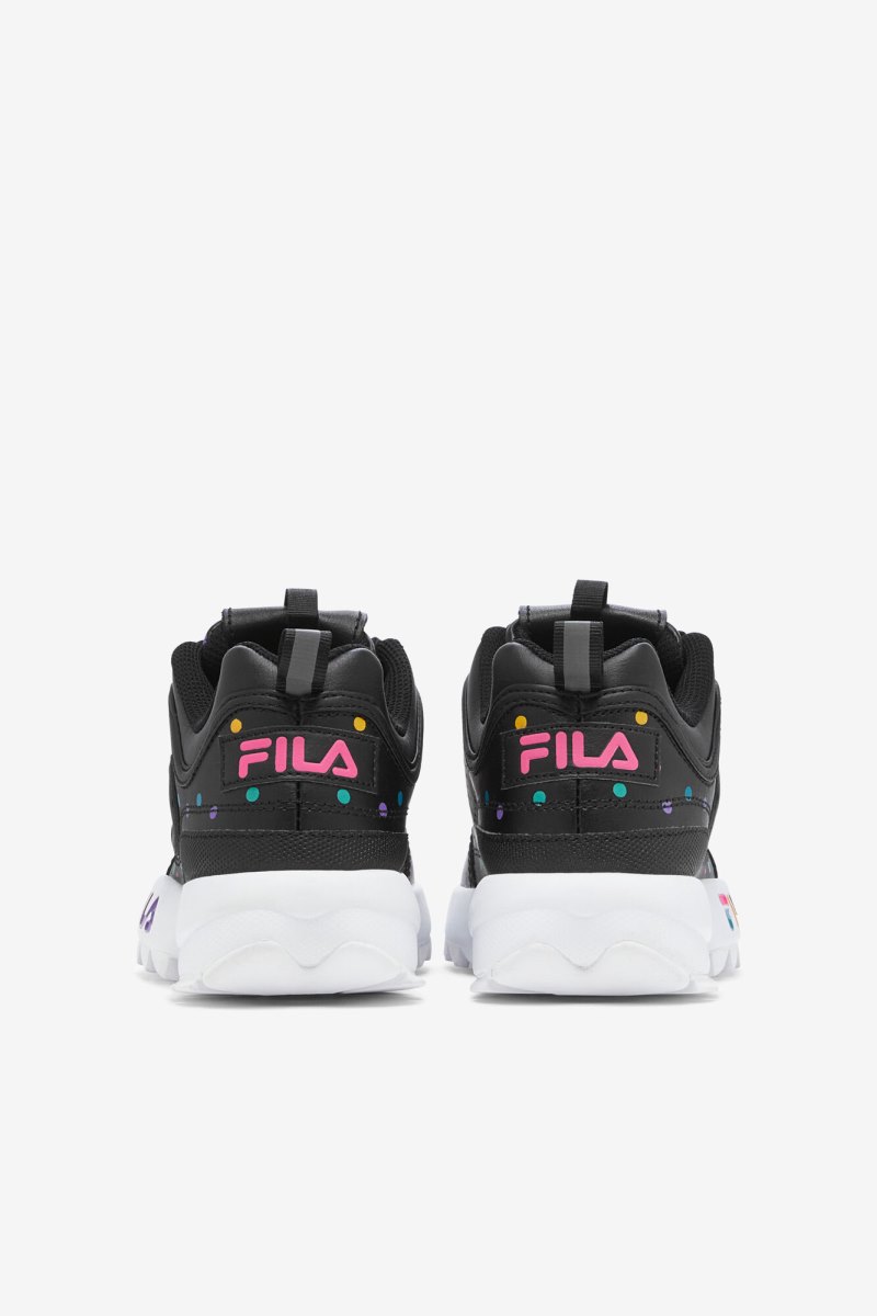 Gyerek Fila Big Kids' Disruptor 2 Premium Sportcipő Fekete Rózsaszín Zöld Magyarország | HU-154158