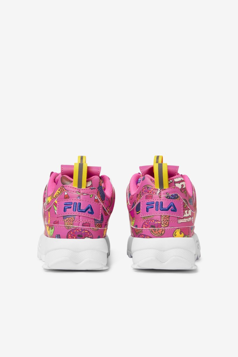 Gyerek Fila Little Kids' Disruptor 2 Premium Sportcipő Rózsaszín Lila Citrom Magyarország | HU-140720