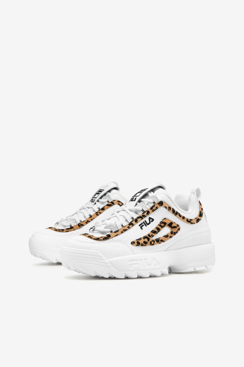 Női Fila Disruptor 2 Leopard Cipő Fehér Fekete Fehér Magyarország | HU-183189