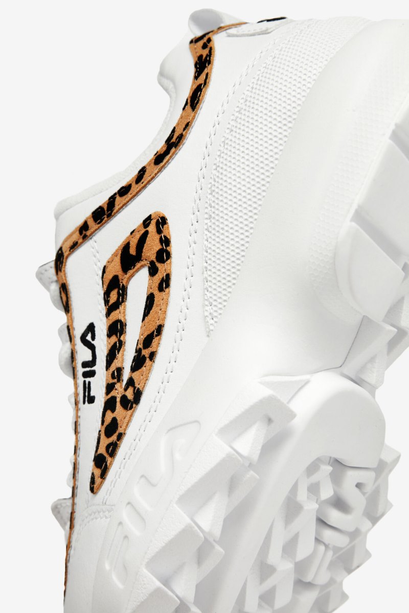 Női Fila Disruptor 2 Leopard Cipő Fehér Fekete Fehér Magyarország | HU-183189