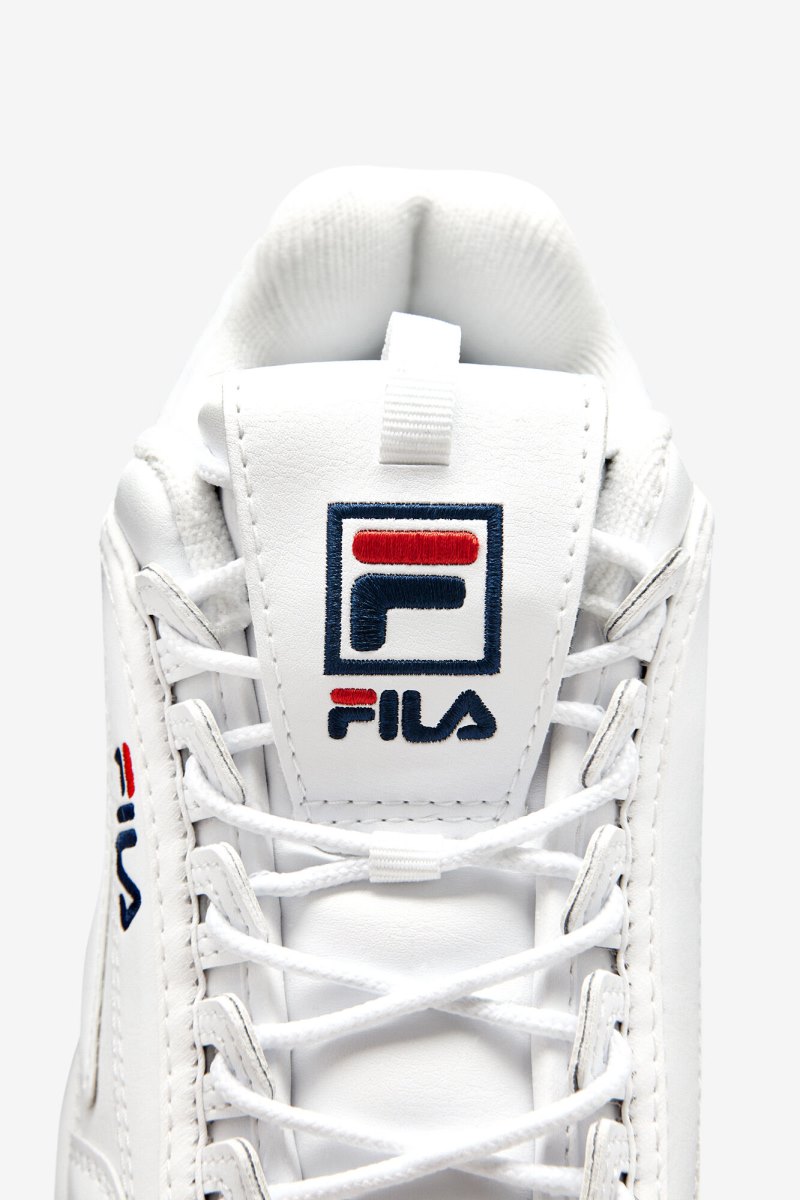 Női Fila Disruptor 2 Premium Sportcipő Fehér Sötétkék Piros Magyarország | HU-153551