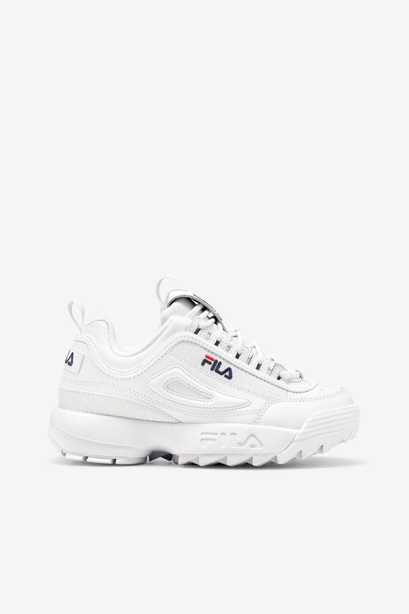 Női Fila Disruptor 2 Premium Sportcipő Fehér Sötétkék Piros Magyarország | HU-190532