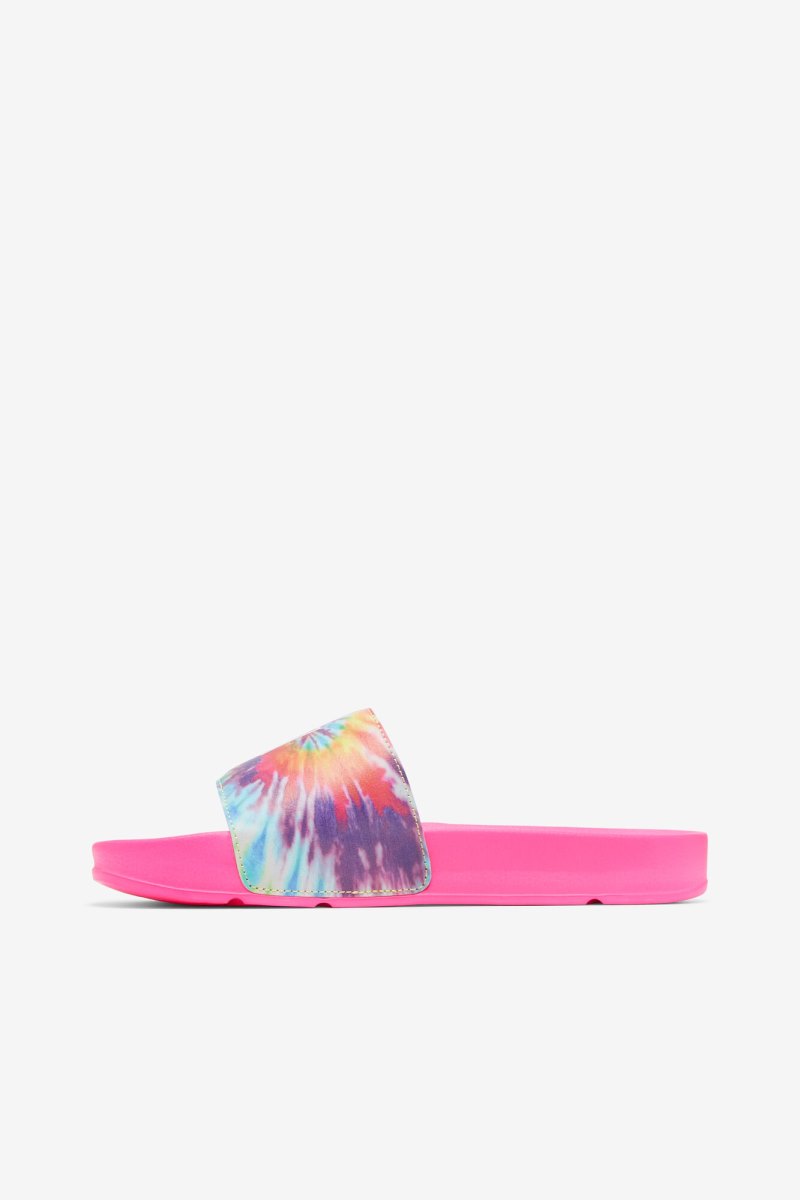 Női Fila Drifter Tie Dye Szandál & Papucs Rózsaszín Színes Magyarország | HU-179016