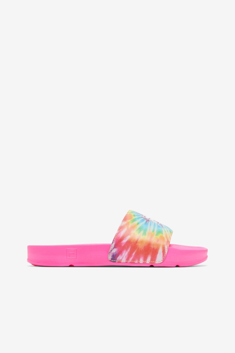 Női Fila Drifter Tie Dye Szandál & Papucs Rózsaszín Színes Magyarország | HU-179016