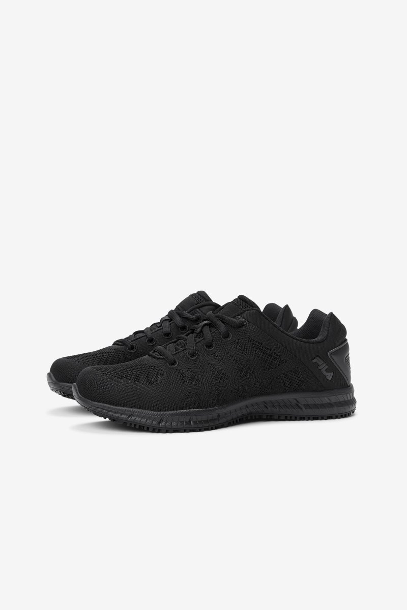 Női Fila Memory Techknit Slip And Vizi Resistant Shoe Munkacipő Fekete Magyarország | HU-134069